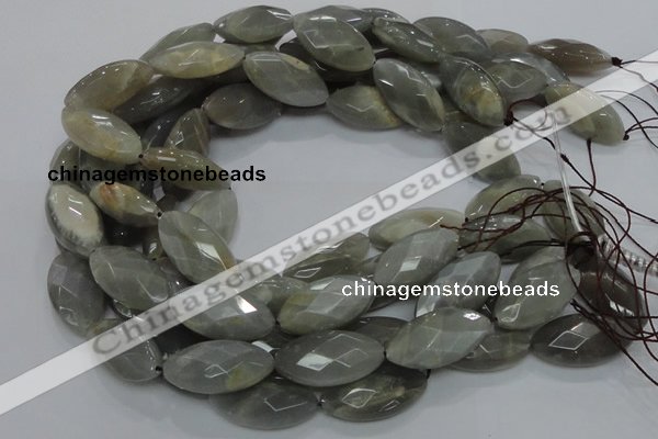 CMS52 15.5 inches faceted marquise 15*30mm moonstone gemstone beads