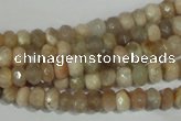 CMS563 15.5 inches 4*6mm faceted rondelle moonstone beads wholesale