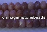 CMS564 15.5 inches 5*8mm faceted rondelle moonstone gemstone beads