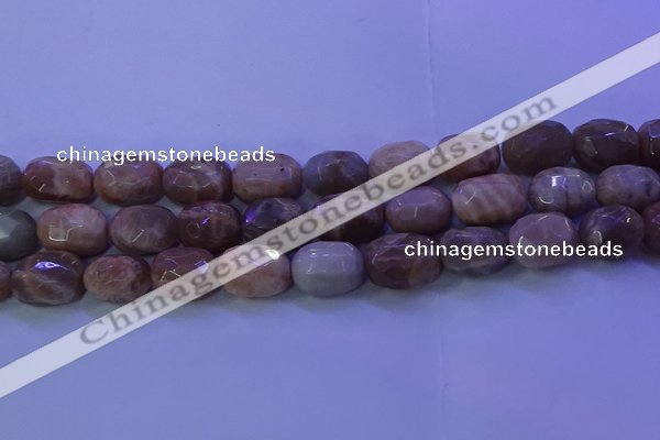 CMS583 15.5 inches 12*18mm faceted drum moonstone gemstone beads