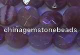 CMS590 15.5 inches 12mm faceted coin moonstone gemstone beads