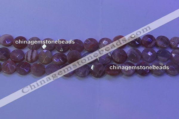 CMS591 15.5 inches 15mm faceted coin moonstone gemstone beads