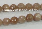 CMS60 15.5 inches 10mm faceted round moonstone gemstone beads