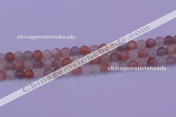 CMS622 15.5 inches 8mm round rainbow moonstone beads wholesale