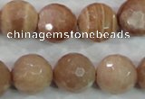 CMS63 15.5 inches 16mm faceted round moonstone gemstone beads