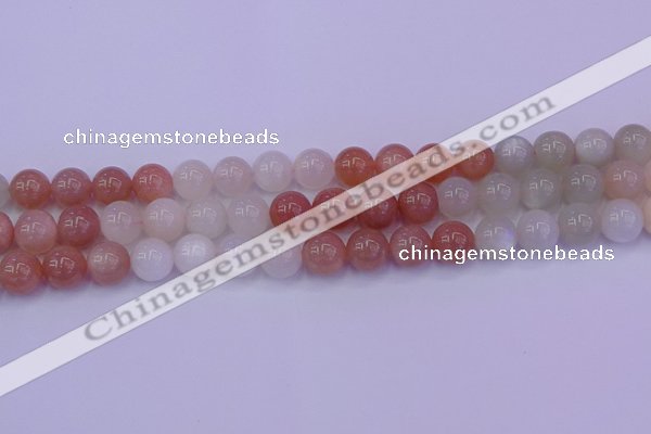 CMS633 15.5 inches 10mm round rainbow moonstone gemstone beads