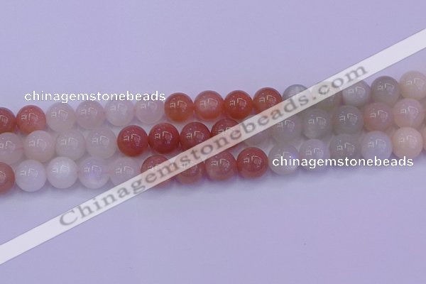 CMS634 15.5 inches 12mm round rainbow moonstone gemstone beads