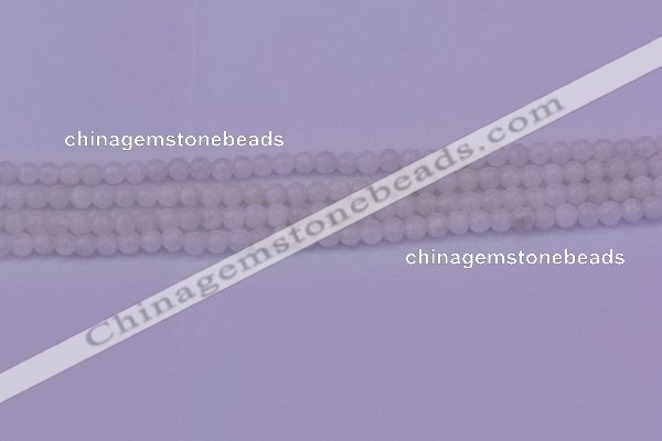 CMS640 15.5 inches 4mm round white moonstone beads wholesale