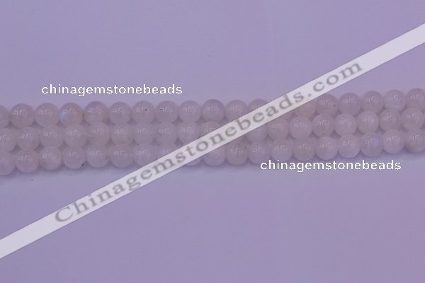 CMS642 15.5 inches 8mm round white moonstone beads wholesale