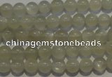 CMS651 15.5 inches 6mm round grey moonstone beads wholesale