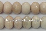 CMS68 15.5 inches 12*16mm faceted rondelle moonstone gemstone beads