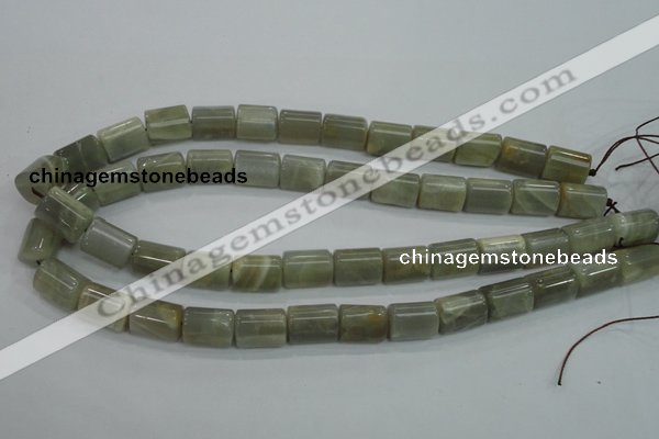 CMS78 15.5 inches faceted column 10*14mm moonstone gemstone beads