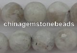 CMS803 15.5 inches 10mm faceted round white moonstone beads