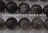 CMS853 15.5 inches 10mm round natural black moonstone beads