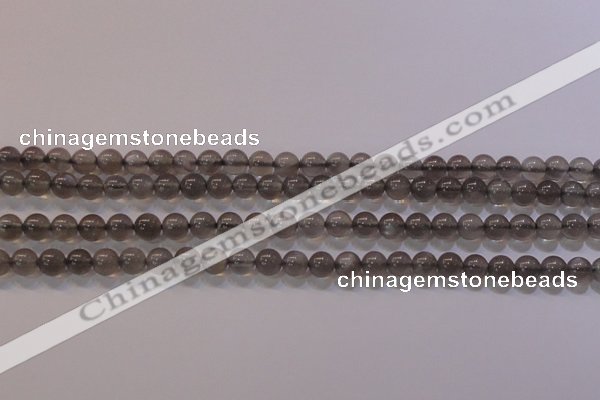 CMS858 15.5 inches 6mm round A grade natural black moonstone beads