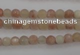 CMS870 15.5 inches 6mm faceted round moonstone gemstone beads