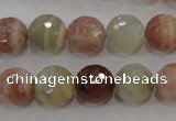 CMS872 15.5 inches 10mm faceted round moonstone gemstone beads