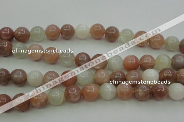 CMS895 15.5 inches 14mm round moonstone gemstone beads wholesale