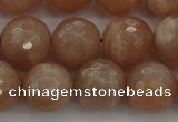 CMS943 15.5 inches 10mm faceted round A grade moonstone gemstone beads