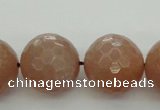 CMS946 15.5 inches 16mm faceted round A grade moonstone gemstone beads