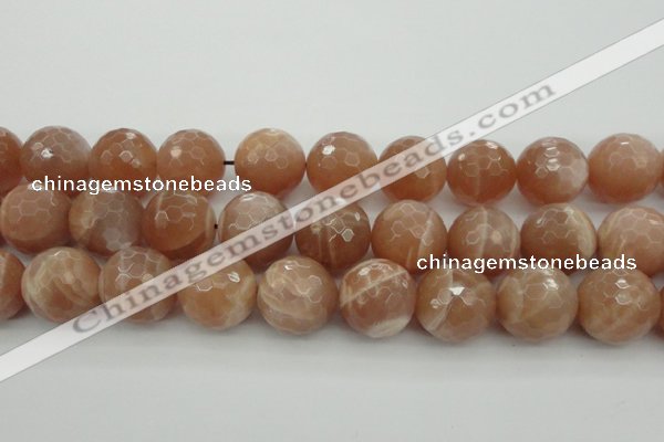 CMS948 15.5 inches 20mm faceted round A grade moonstone gemstone beads