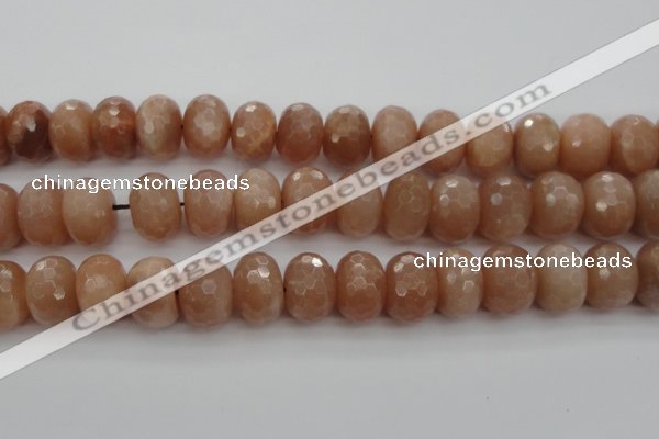 CMS954 15.5 inches 10*14mm faceted rondelle A grade moonstone beads
