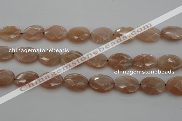 CMS968 15.5 inches 13*18mm faceted oval A grade moonstone beads