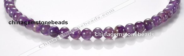 CNA02 8mm round AB grade natural amethyst quartz beads Wholesale