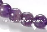 CNA04 AB grade 12mm round natural amethyst quartz bead Wholesale