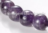 CNA05 AB grade 14mm round natural amethyst quartz bead Wholesale