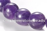 CNA06 AB grade natural amethyst 16mm round quartz bead Wholesale