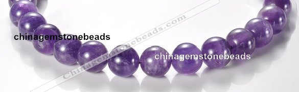 CNA06 AB grade natural amethyst 16mm round quartz bead Wholesale