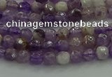 CNA1010 15.5 inches 4mm faceted round dogtooth amethyst beads