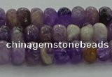 CNA1029 15.5 inches 5*8mm faceted rondelle dogtooth amethyst beads