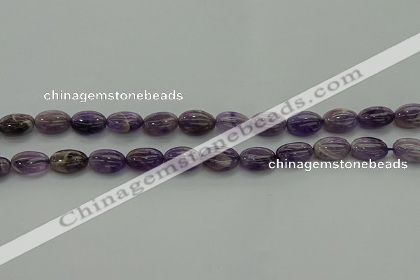 CNA1036 15.5 inches 8*12mm oval dogtooth amethyst beads wholesale