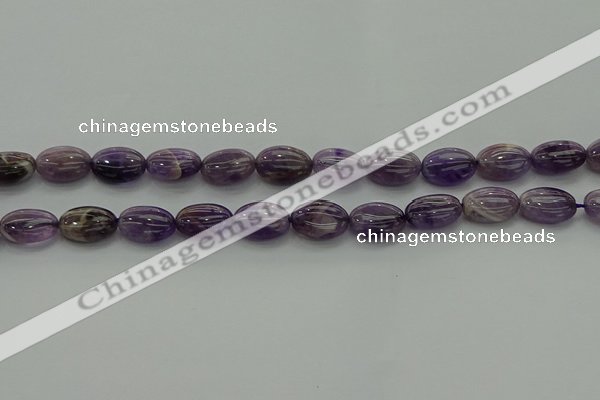 CNA1037 15.5 inches 10*14mm oval dogtooth amethyst beads wholesale
