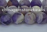 CNA1053 15.5 inches 10mm round matte dogtooth amethyst beads