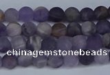 CNA1060 15.5 inches 4mm round matte dogtooth amethyst beads