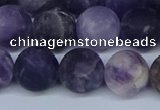 CNA1064 15.5 inches 12mm round matte dogtooth amethyst beads