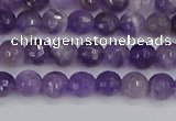 CNA1070 15.5 inches 4mm faceted round dogtooth amethyst beads