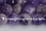 CNA1073 15.5 inches 10mm faceted round dogtooth amethyst beads