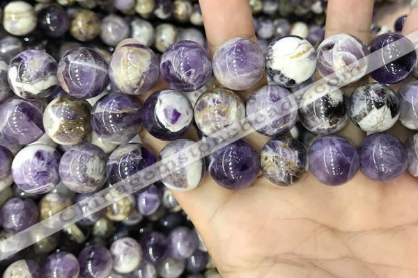 CNA1087 15.5 inches 16mm round dogtooth amethyst beads wholesale