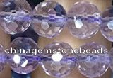 CNA1112 15.5 inches 8mm faceted round natural amethyst beads