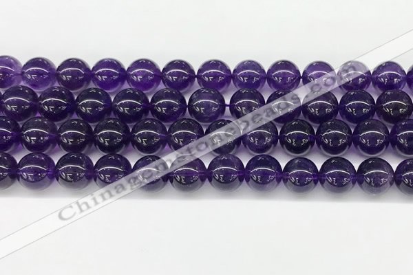 CNA1153 15.5 inches 10mm round natural amethyst gemstone beads