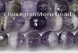 CNA1161 15.5 inches 6mm faceted round natural dogtooth amethyst beads