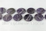 CNA1193 15.5 inches 25*30mm oval amethyst beads wholesale