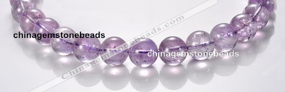 CNA12 15mm round A- grade natural amethyst beads Wholesale