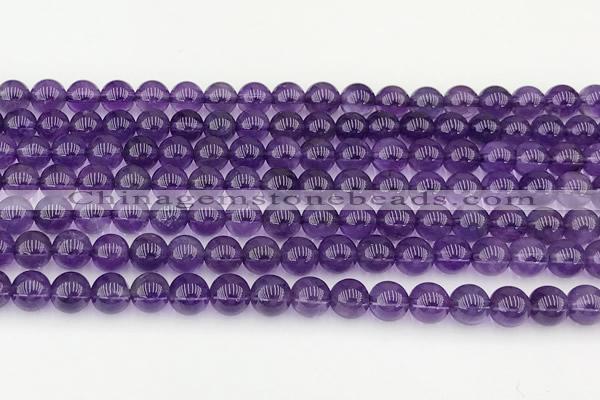 CNA1241 15 inches 6mm round amethyst gemstone beads