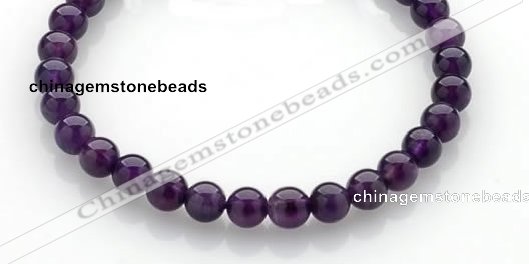 CNA13 15 inch 6mm round natural amethyst quartz beads Wholesale