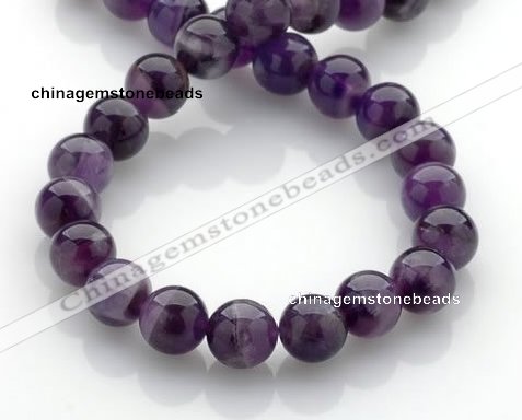 CNA15 15 inch 12mm round natural amethyst quartz beads Wholesale